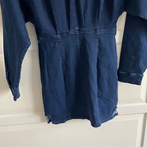 Free People Blue Long Sleeve Denim Dress - Picture 8 of 16